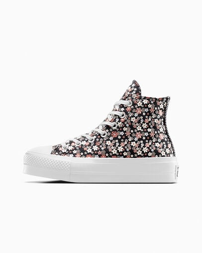 Converse Chuck Taylor All Star Lift Women Platform Shoes Black / White USA | C-90465719