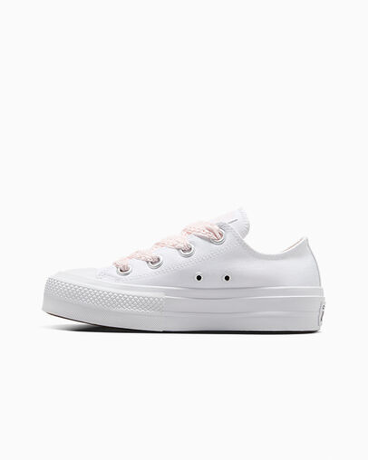 Converse Chuck Taylor All Star Lift Women Platform Shoes White / Pink USA | C-01842979