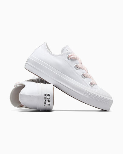 Converse Chuck Taylor All Star Lift Women Platform Shoes White / Pink USA | C-01842979