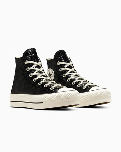 Converse Chuck Taylor All Star Lift Women Platform Shoes Black USA | C-28953079