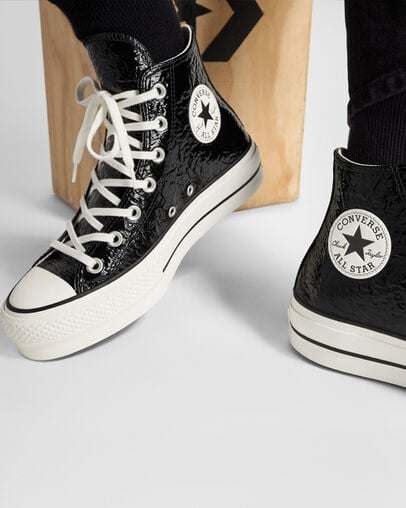 Converse Chuck Taylor All Star Lift Women Platform Shoes Black USA | C-28953079