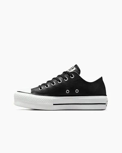 Converse Chuck Taylor All Star Lift Women Platform Shoes Black / White USA | C-82350619