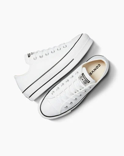 Converse Chuck Taylor All Star Lift Women Platform Shoes White / Black USA | C-85796249