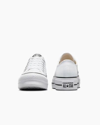 Converse Chuck Taylor All Star Lift Women Platform Shoes White / Black USA | C-85796249