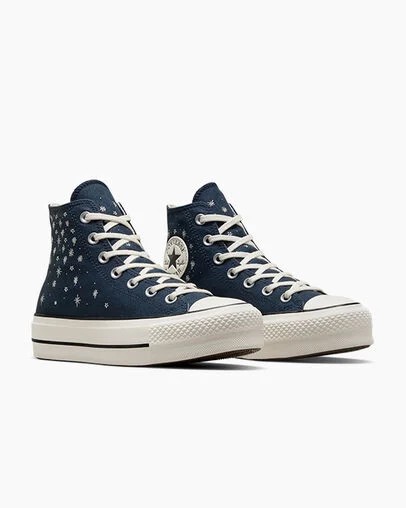 Converse Chuck Taylor All Star Lift Women Platform Shoes Blue USA | C-80731659