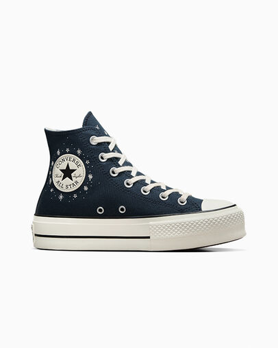 Converse Chuck Taylor All Star Lift Women Platform Shoes Blue USA | C-80731659