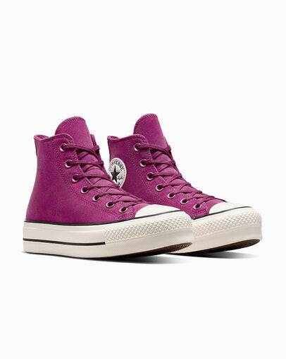 Converse Chuck Taylor All Star Lift Women Platform Shoes Purple / Black USA | C-86974039