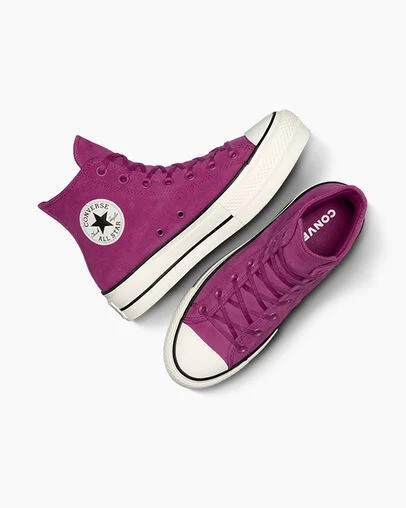 Converse Chuck Taylor All Star Lift Women Platform Shoes Purple / Black USA | C-86974039