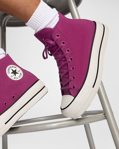 Converse Chuck Taylor All Star Lift Women Platform Shoes Purple / Black USA | C-86974039