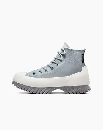 Converse Chuck Taylor All Star Lugged 2.0 Platform Leather Women Boots Silver / Grey USA | C-53480199