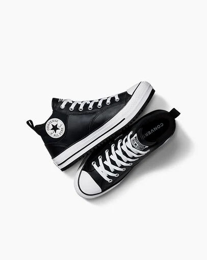 Converse Chuck Taylor All Star Malden Street Women Boots Black / White USA | C-95124739