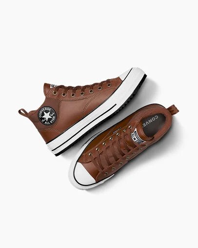 Converse Chuck Taylor All Star Malden Street Women Boots Brown / Brown / White USA | C-07158439