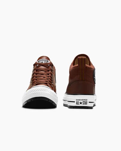 Converse Chuck Taylor All Star Malden Street Women Boots Brown / Brown / White USA | C-07158439