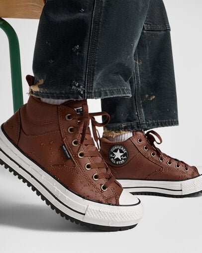 Converse Chuck Taylor All Star Malden Street Women Boots Brown / Brown / White USA | C-07158439