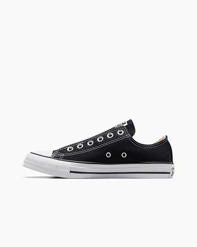 Converse Chuck Taylor All Star Men Slip On Shoes Black / White USA | C-56487939