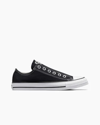 Converse Chuck Taylor All Star Men Slip On Shoes Black / White USA | C-56487939