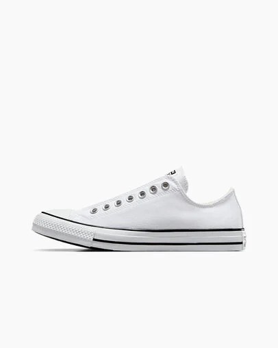 Converse Chuck Taylor All Star Men Slip On Shoes White / Black USA | C-41506399