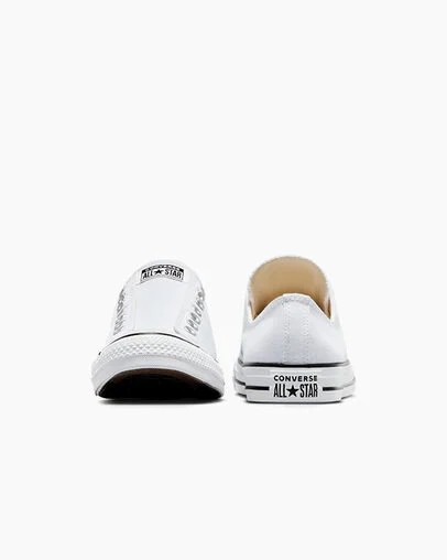 Converse Chuck Taylor All Star Men Slip On Shoes White / Black USA | C-41506399