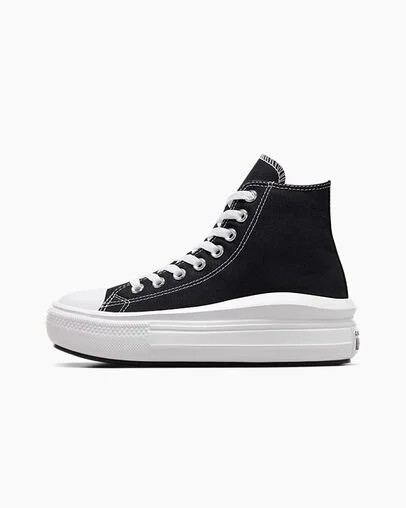 Converse Chuck Taylor All Star Move Men Platform Shoes Black / Beige White USA | C-42379089