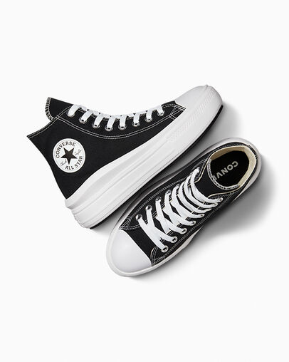 Converse Chuck Taylor All Star Move Men Platform Shoes Black / Beige White USA | C-42379089