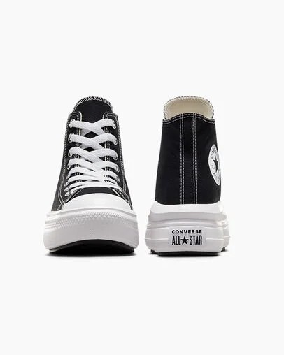 Converse Chuck Taylor All Star Move Men Platform Shoes Black / Beige White USA | C-42379089