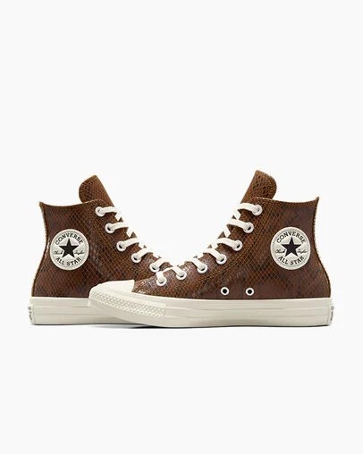 Converse Chuck Taylor All Star Snakeskin Print Women Sneakers Brown USA | C-15260399