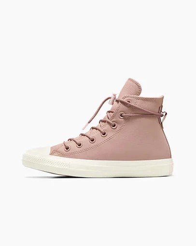 Converse Chuck Taylor All Star Weatherized Leather Women Sneakers Pink USA | C-27918059