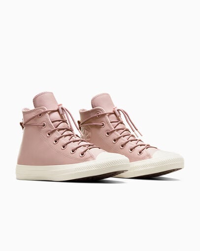 Converse Chuck Taylor All Star Weatherized Leather Women Sneakers Pink USA | C-27918059