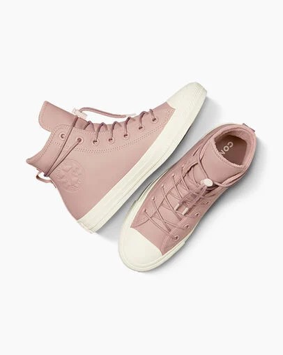 Converse Chuck Taylor All Star Weatherized Leather Women Sneakers Pink USA | C-79154239