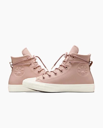 Converse Chuck Taylor All Star Weatherized Leather Women Sneakers Pink USA | C-79154239