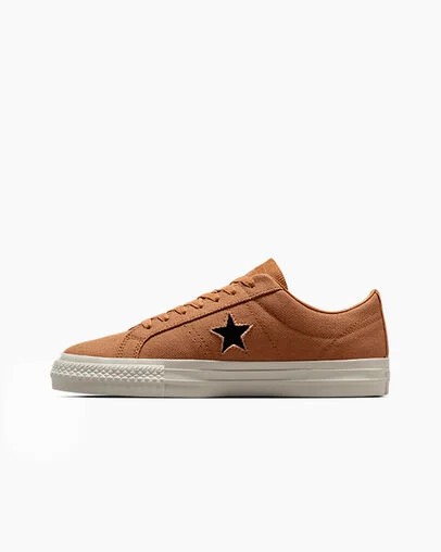 Converse One Star Pro Men Skate Shoes Brown USA | C-69402319