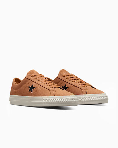 Converse One Star Pro Men Skate Shoes Brown USA | C-69402319