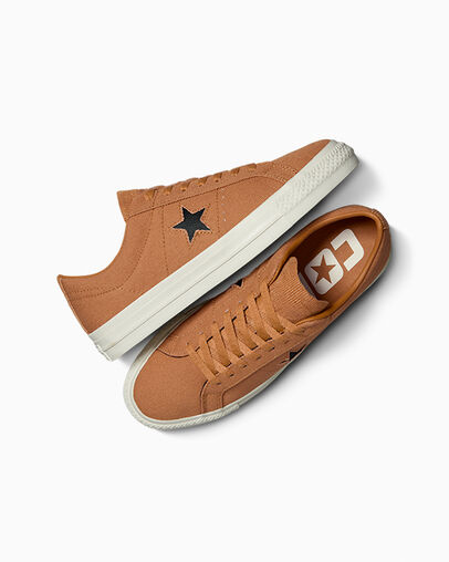 Converse One Star Pro Men Skate Shoes Brown USA | C-69402319