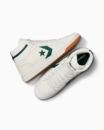 Converse Pro Blaze Classic Sport Luxe Men Basketball Shoes White / Green USA | C-65814979