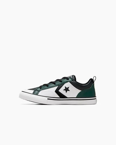 Converse Pro Blaze Kids' Sneakers Green / Black / White USA | C-91307259