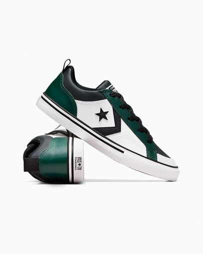 Converse Pro Blaze Kids' Sneakers Green / Black / White USA | C-91307259