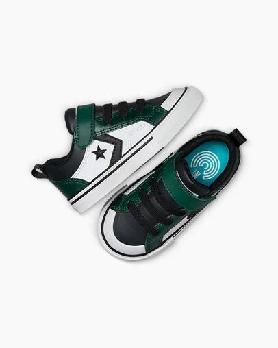 Converse Pro Blaze Kids' Sneakers Green / Black / White USA | C-58492019