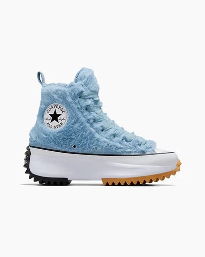 Converse Run Star Hike Women Platform Shoes Blue / White / Black USA | C-02918749