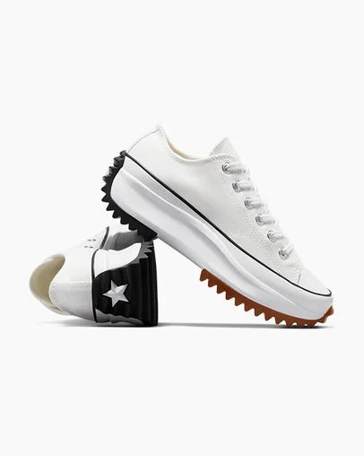 Converse Run Star Hike Women Platform Shoes White / Black USA | C-39842159