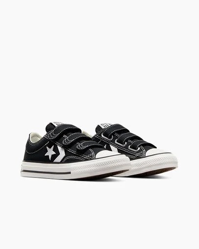 Converse Star Player 76 Kids' Sneakers Black / White USA | C-98361049