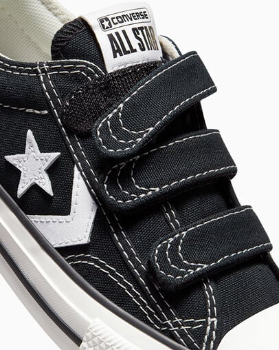 Converse Star Player 76 Kids' Sneakers Black / White USA | C-98361049