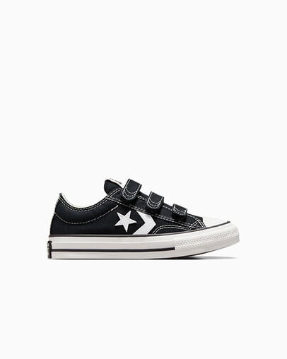 Converse Star Player 76 Kids\' Sneakers Black / White USA | C-98361049