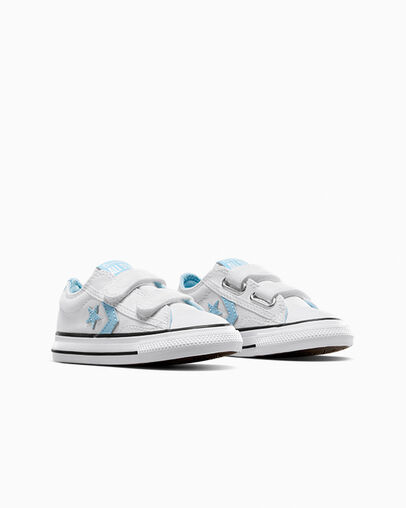 Converse Star Player 76 Kids' Sneakers White / Blue / White USA | C-02574189