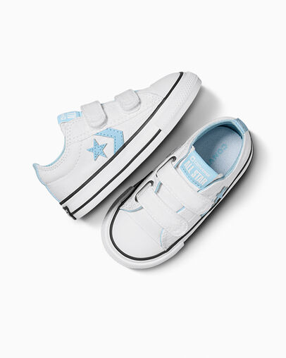 Converse Star Player 76 Kids' Sneakers White / Blue / White USA | C-02574189