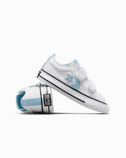 Converse Star Player 76 Kids' Sneakers White / Blue / White USA | C-02574189