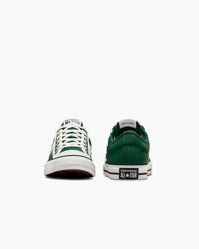 Converse Star Player 76 Luxe Kids' Sneakers Green / White / Black USA | C-92637509