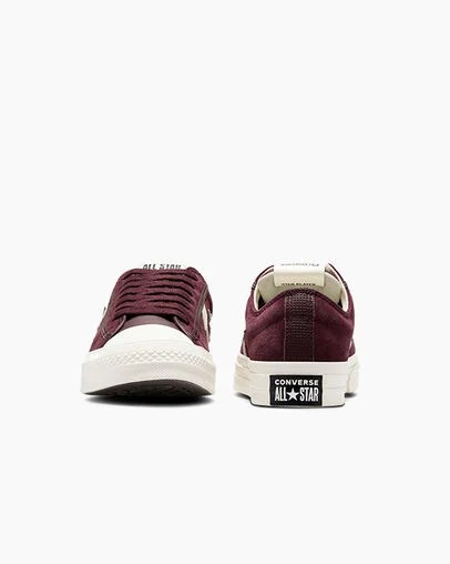 Converse Star Player 76 Suede Men Skate Shoes Burgundy / Purple / Black USA | C-09526379