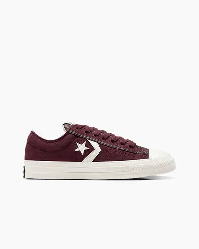 Converse Star Player 76 Suede Men Skate Shoes Burgundy / Purple / Black USA | C-09526379