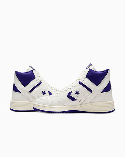 Converse Weapon Women Boots Purple / White USA | C-05436989